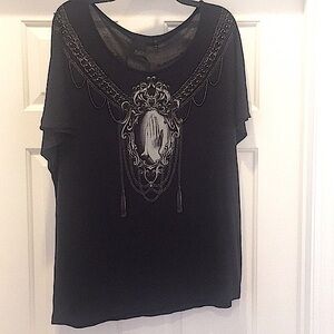 FAITH CONNEXION-Praying Hands Cameo Tunic …